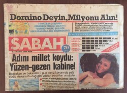 Sabah Gazetesi 15 Haziran 1986 - İnönü GAPta Ben de Varım GZ10291 - 2
