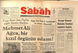 Sabah Gazetesi 15 Mayıs 1981 - Mehmet Ali Ağca Bir Kızıl Örgütün Adamı GZ64254 - 2