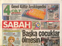 Sabah Gazetesi 15 Mayıs 1992 - Petkim Ucuz Kurtuldu - Tansu Çiller'in Bileti Kesiliyor GZ157896 - Gökçekoleksiyon