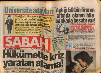 Sabah Gazetesi 15 Nisan 1988 - Türkan Şoray Koyduğu Yasakları Kendi Kaldırdı.Artık Karışanı Yok GZ56594 - 1