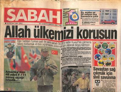 Sabah Gazetesi 15 Ocak 1991 - Doğum Günü Hediyesi GZ55936 - 1