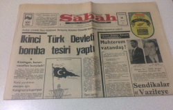 Sabah Gazetesi 15 Şubat 1975 - İkinci Türk Devleti Bomba Tesiri Yaptı - GZ15424 - 1