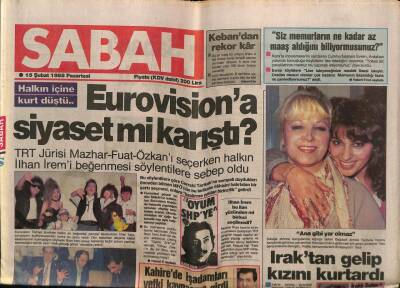 Sabah Gazetesi 15 Şubat 1988 - Uçağı Yanlış Alana İndiren Pilot Uçuştan Men Edildi GZ64311 - 2