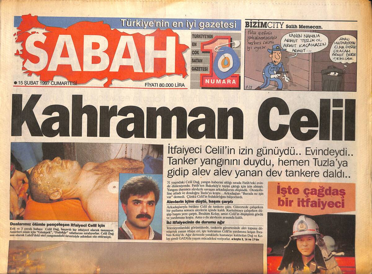 Sabah Gazetesi 15 Şubat 1997 - Refahlı Kadınlardan Protesto - Türkân Şoray Feminist Oldu GZ155453 - 1