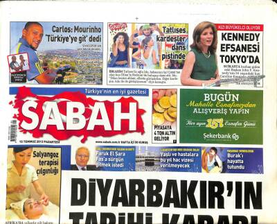 Sabah Gazetesi 15 Temmuz 2013 - Faruk El Şara Fasa Sürgün Gitmek İstedi - ABDde Irkçı Beraat Kararı İsyan Ettirdi GZ98484 - 1