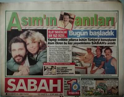 Sabah Gazetesi 16 Ağustos 1992 Özalın Didim Yemeğinin Parasını Valilik Ödeyecek -GZ37797 - 1