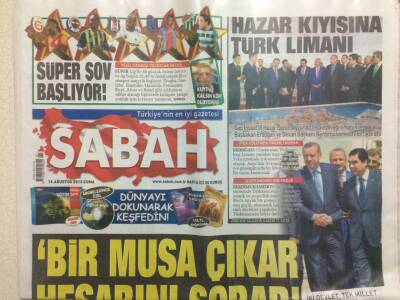 Sabah Gazetesi 16 Ağustos 2013 - Erdoğan,Bir Musa Çıkar Hesabını Sorar GZ29249 - 1
