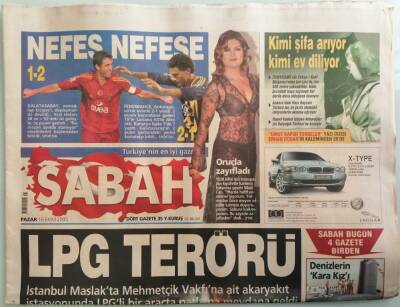 Sabah Gazetesi 16 Ekim 2005 İstanbul Maslakta Patlama Dehşeti -GZ44039 - 1