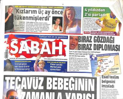 Sabah Gazetesi 16 Eylül 2013 - Tecavüz Bebeğinin Zamanla Yarışı GZ104654 - 1