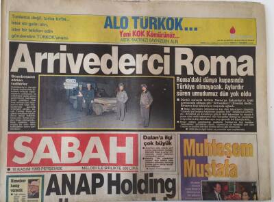 Sabah Gazetesi 16 Kasım 1989 - Anap Holding Güvenoyu Aldı GZ16054 - 2