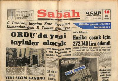 Sabah Gazetesi 16 Mart 1966 - Askeri Fabrikada Suistimal Yapıldı GZ80680 - 1