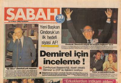 Sabah Gazetesi 16 Mayıs 1985 - Bülent Ersoy , Kıbrısta Sahneye Çıkma İzini Aldı - Demirel İçin İnceleme ! GZ127310 - 1