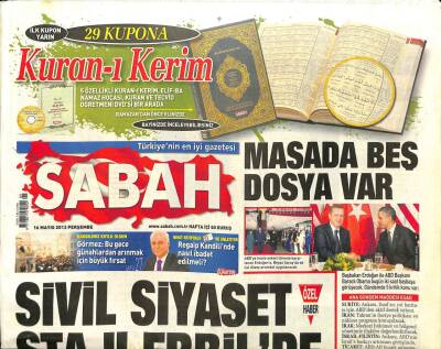 Sabah Gazetesi 16 Mayıs 2013 - NSU Avukatlarının Şovu Herkesi Güldürdü - Yargıtay Dinki Çete Öldürdü GZ98443 - 1