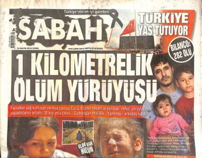 Sabah Gazetesi 16 Mayıs 2014 - IŞİD , Sınırda Sivilleri Vurdu 50 Ölü - 1 Kilometrelik Ölüm Yürüyüşü GZ124435 - 1