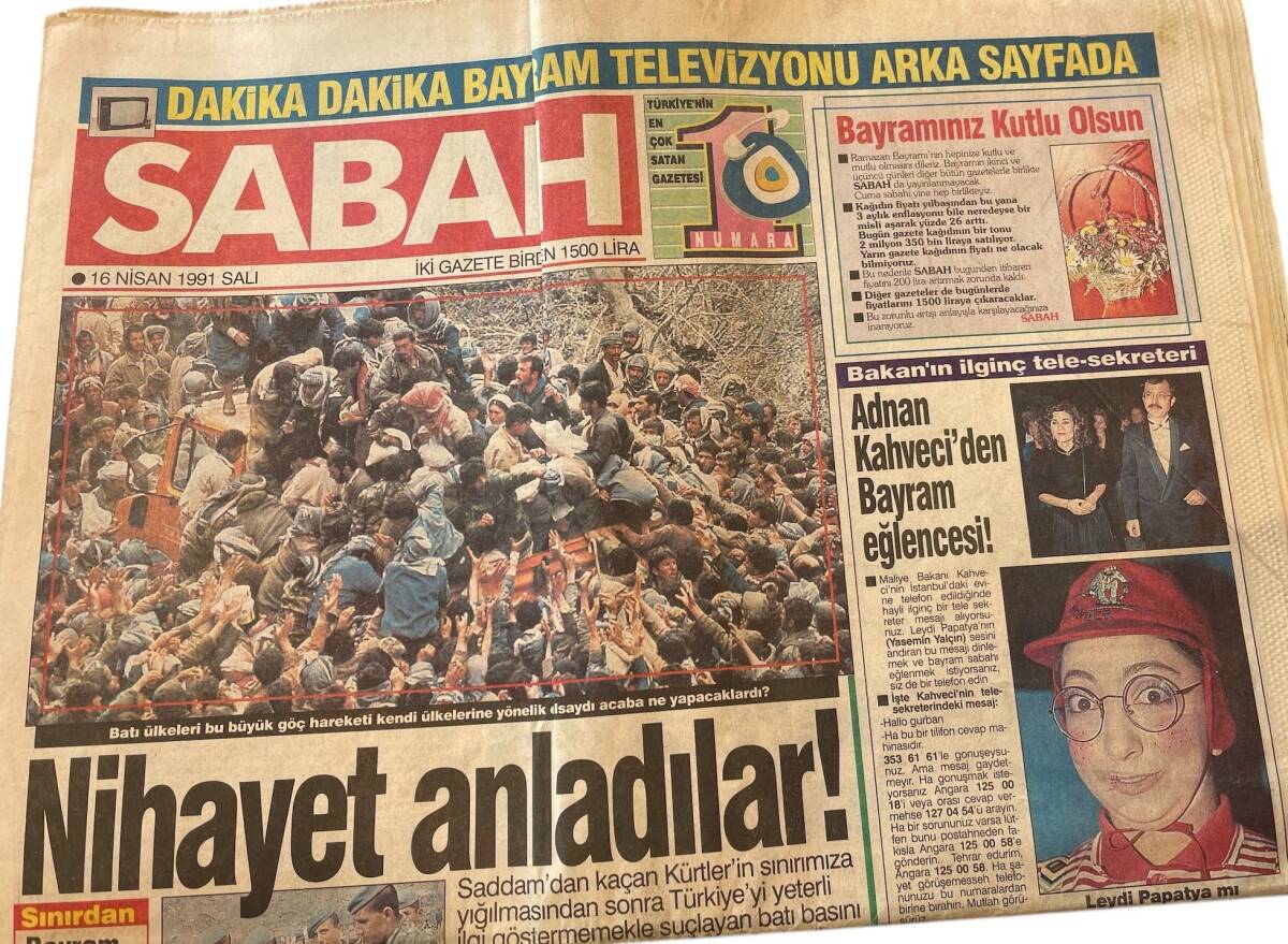 Sabah Gazetesi 16 Nisan 1991 - Adnan Kahveci'den Bayram Eğlencesi - Öldürülen Tolga Işık Cinayetinde Galip Gelişmeler Var - Müslüm Gürses Gazino Afişi GZ155911 - 1