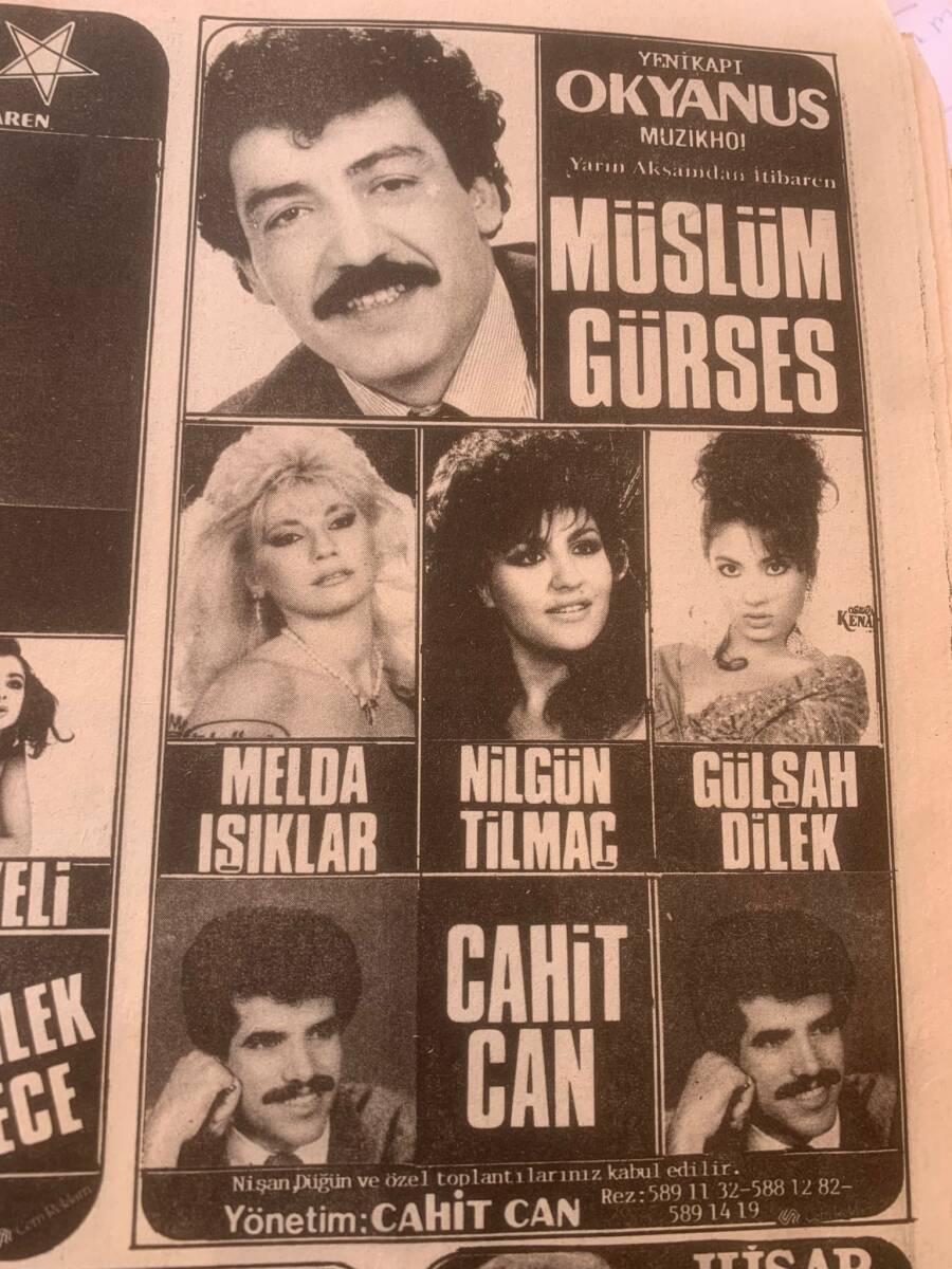 Sabah Gazetesi 16 Nisan 1991 - Adnan Kahveci'den Bayram Eğlencesi - Öldürülen Tolga Işık Cinayetinde Galip Gelişmeler Var - Müslüm Gürses Gazino Afişi GZ155911 - 2