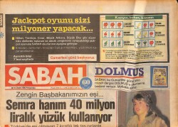 Sabah Gazetesi 16 Ocak 1986 - Kadir İnanır Ve Tarık Akan Birinci Oldu - Evren'in Tunus,Katar Ve Mısır Gezisi Başlıyor GZ160264 - Gökçekoleksiyon