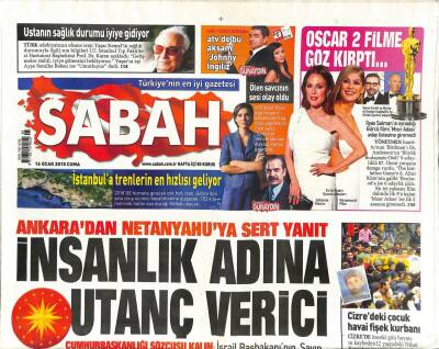 Sabah Gazetesi 16 Ocak 2015 - Şeyh Saidin Tek Oğlu 94 Yaşında Öldü GZ84441 - 1