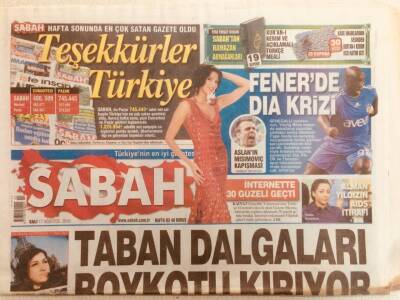 Sabah Gazetesi 17 Ağustos 2010 - Taban Dalgaları Boykotu Kırıyor GZ40254 - 1