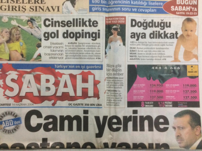 Sabah Gazetesi 17 Haziran 2004 - Başbakan,Cami Yerine Hastane Yapın GZ27793 - 1