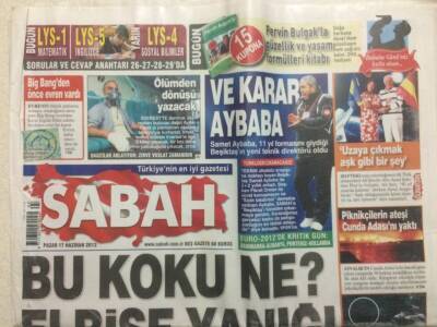 Sabah Gazetesi 17 Haziran 2012 - Ve Karar Samet Aybaba GZ29535 - 1