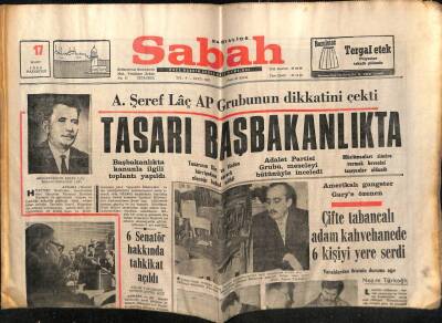 Sabah Gazetesi 17 Mart 1969 - Fahri Atabey Basına 9 Ayda Neler Yaptığını Bir Bir Anlattı GZ64089 - 1