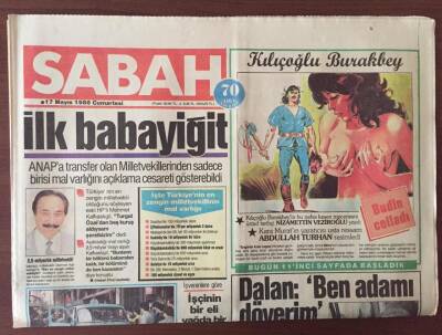 Sabah Gazetesi 17 Mayıs 1986 - Türkiyenin En Zengin Milletvekillinin Mal Varlığı GZ10162 - 2