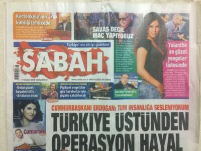 Sabah Gazetesi 17 Ocak 2015 - Avrupa Diken Üstünde GZ29524 - 1