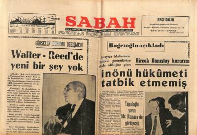 Sabah Gazetesi 17 Şubat 1966 - Gürselin Durumu Değişmedi GZ80735 - 1