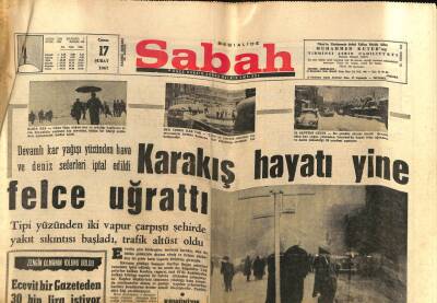 Sabah Gazetesi 17 Şubat 1967 - Ecevit Bir Gazeteden 30 Bin Lira İstiyor GZ77363 - 1