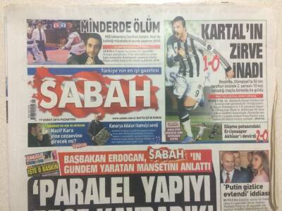 Sabah Gazetesi 17 Şubat 2014 - Erdoğan,Paralel Yapıyı İyice Kavradık GZ29736 - 1