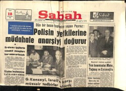 Sabah Gazetesi 18 Ağustos 1968 - Polisin Yetkilerine Müdahale Anarşiyi Doğurur GZ64268 - 1
