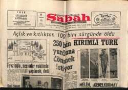 Sabah Gazetesi 18 Ağustos 1972 - 250 Bin Kırımlı Türk Yurduna Dönmek İstiyor GZ63945 - 2