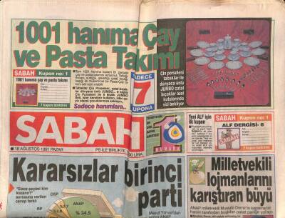 Sabah Gazetesi 18 Ağustos 1991 - Emrah Pop a Merak Sardı GZ83319 - 1