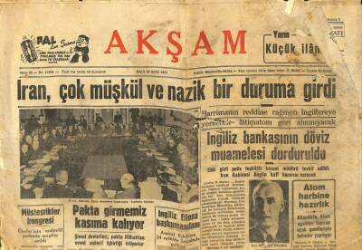 Sabah Gazetesi - 18 Eylül 1951 - İran Çok Müşkül Ve Nazik Bir Duruma Girdi GZ99739 - 1