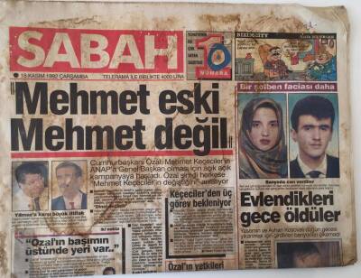 Sabah Gazetesi 18 Kasım 1991 - Kuzey Kıbrısta Bosna Yağması ,NATO Kendine Düşman Arıyor GZ16061 - 1