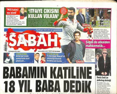 Sabah Gazetesi 18 Kasım 2014 - Deniz Sekiye Psikolog Desteği - Demirtaş Ve İhsanoğluna Bağış Şoku ! GZ124713 - 1