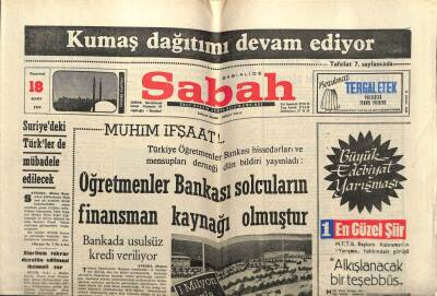 Sabah Gazetesi 18 Mart 1968 - Suriyedeki Türklerde Mübadele Edecek GZ63970 - 2