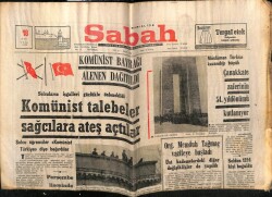 Sabah Gazetesi 18 Mart 1969 - Komünist Öğrenciler Sağcılara Ateş Açtılar GZ64024 - 1