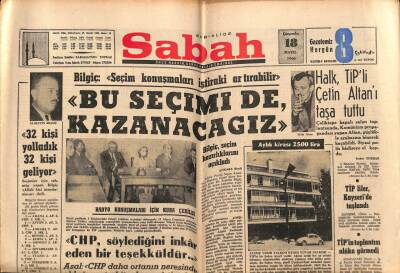 Sabah Gazetesi 18 Mayıs 1966 - Halk , TİPli Çetin Altanı Taşa Tuttu GZ82057 - 1