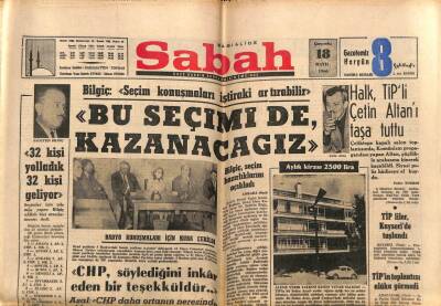 Sabah Gazetesi 18 Mayıs 1966 - Radyo Konuşmaları İçin Kura Çekildi GZ82056 - 1