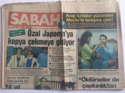 Sabah Gazetesi 18 Mayıs 1985 - Özal Japonyaya Kopya Çekmeye Gidiyor - GZ15096 - 2