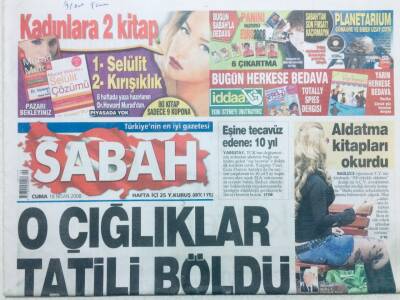 Sabah Gazetesi 18 Nisan 2008 - O Çığlıklar Tatili Böldü GZ42796 - 1