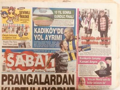 Sabah Gazetesi 18 Nisan 2010 - Erdoğan Prangalardan Kurtuluyoruz GZ40222 - 1