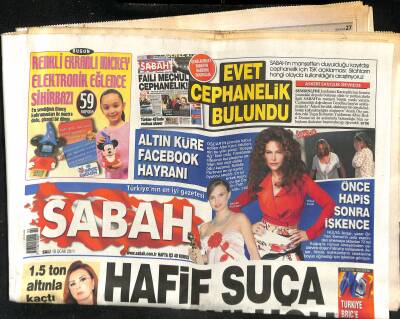 Sabah Gazetesi 18 Ocak 2011 - Başbakan Erdoğan , Galatasarayın Yeni Stadının Açılışında Yaşanan Olayların Planlı Olduğunu Söyledi GZ124709 - 1
