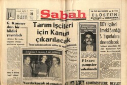 Sabah Gazetesi 19 Ağustos 1966 - Tarım İşçileri İçin Kanun Çıkarılacak GZ63984 - 2