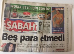 Sabah Gazetesi 19 Ağustos 2000 - Batık Denizaltı Nükleer Tabut GZ11966 - 1