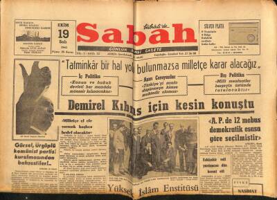 Sabah Gazetesi 19 Ekim 1965 - Endonezya Komünist Partisi Kanun Dışı Teşekkül İlan Edildi GZ74803 - 1