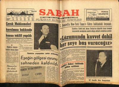 Sabah Gazetesi 19 Kasım 1965 - Almanyaya Din Adamı Gönderilecek GZ74886 - 1