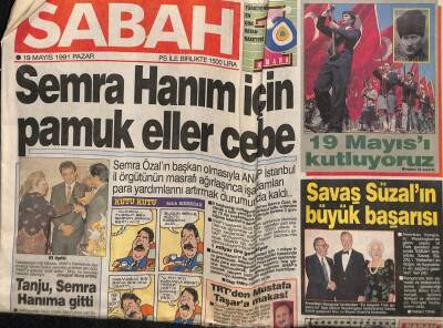 Sabah Gazetesi 19 Mayıs 1991 - PKK , Beyazıt Meydanında GZ62900 - 2